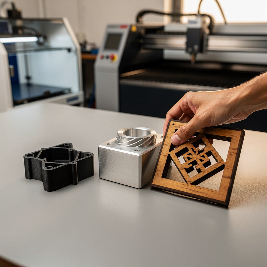 TECH 9+ serviços de impressão 3D, usinagem CNC e corte a laser em Loulé